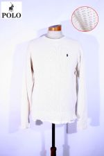 Ralph Lauren POLO 랄프로렌 폴로 100% 코튼 화이트 니트(100~105) - o413