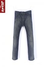 LEVI'S 리바이스 레드룹 프리미엄 가죽팻치 스트레이트 빈티지워싱진(34, 183이하) - c337