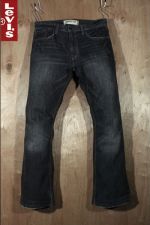 LEVI'S 리바이스 527 로우부츠컷 빈티지워싱 연블랙(33, 176이하) - b535