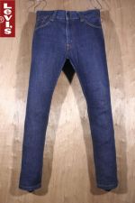 LEVI'S 리바이스 프리미엄 가죽패치 슬림 세미일자 리폼 진청 셀비지(32, 172이하) - b807