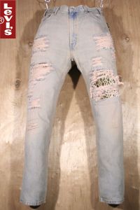 <희귀템>LEVI'S 리바이스 505 - 4834 레오퍼드 믹스 배기핏 리폼(31, 177이하) - a698