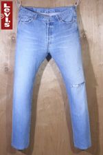 LEVI'S 리바이스 501- 0253 무릎 스크레치 빈티지 연청 스트레이트(36, 185이하) - d511