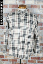 Burberry 버버리 체크패턴 박스핏 코튼남방 (가슴 100, 키 167~173) - o185