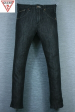 GUESS 게스 프리미엄 빈티지 금장텝 다크데님 스트레이트 스판데님 (허리 30, 키 170이하) - a891