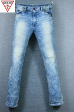 GUESS 게스 프리미엄 동장탭 스트레이트 슬림 스판데님 (허리 34, 키 180이하) - c795