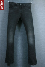 LEVI'S 리바이스 513 - 0594 빈티지 워싱 블랙 스판 레귤러 슬림핏 (허리 32, 키 180 ) - b554