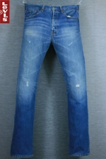 LEVI'S 리바이스 501 - 0028 빈티지 워싱 레귤러 스판 스트레이트핏 (허리 32, 키 181이하) - b562