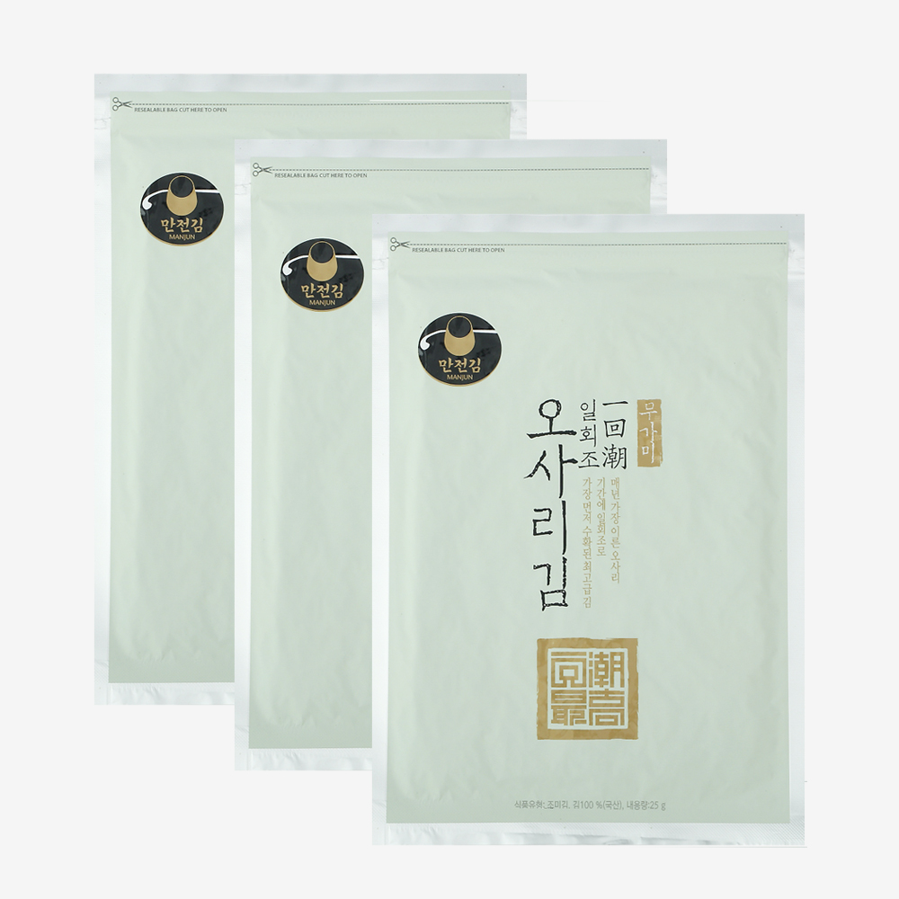 일회조 오사리김무가미 전장 25g x 3봉