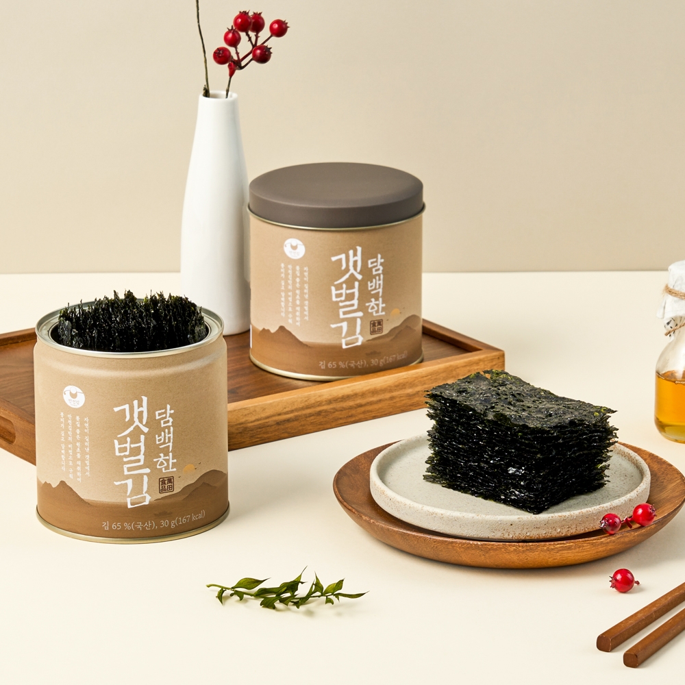 담백한 갯벌김도시락김 캔 30g