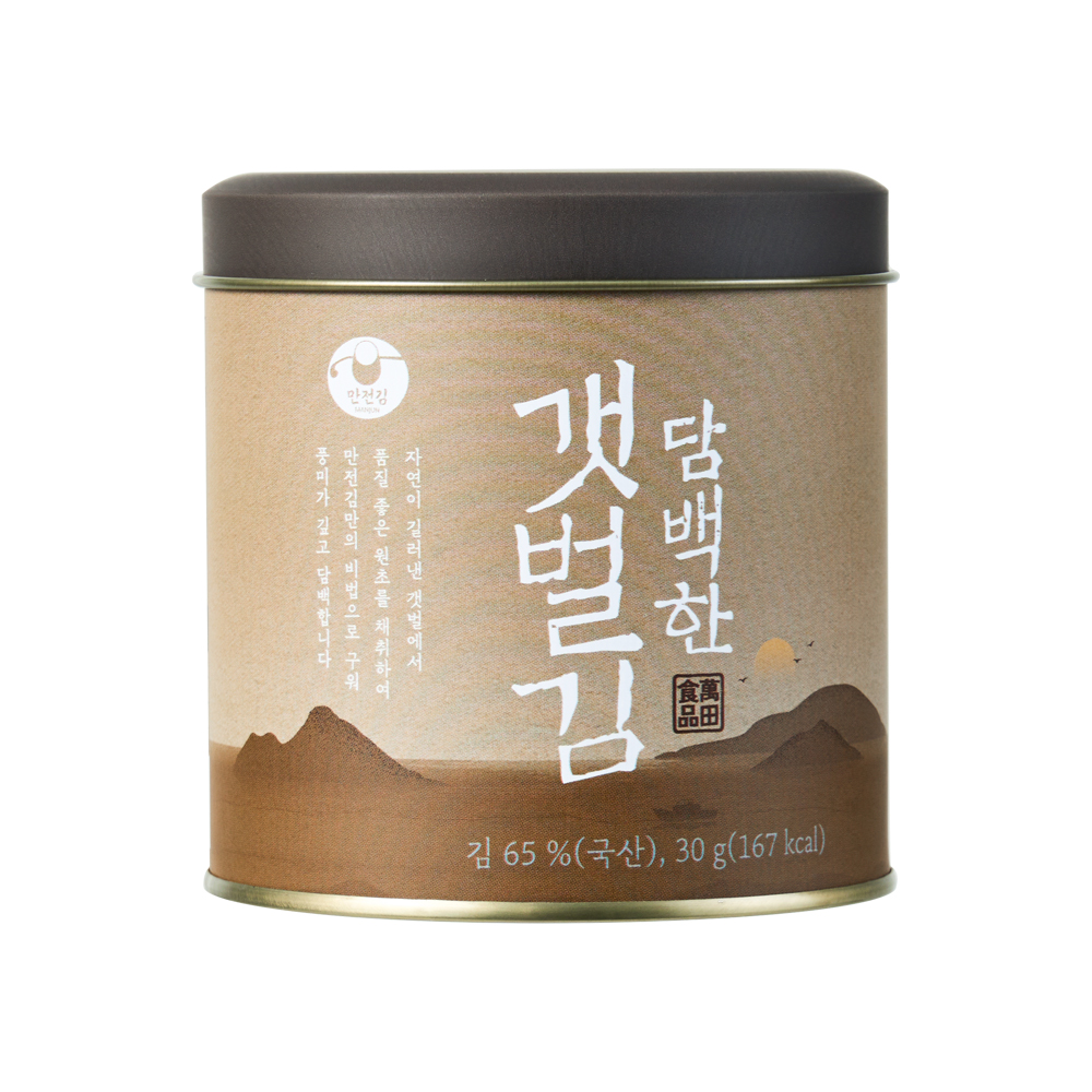 담백한 갯벌김도시락김 캔 30g