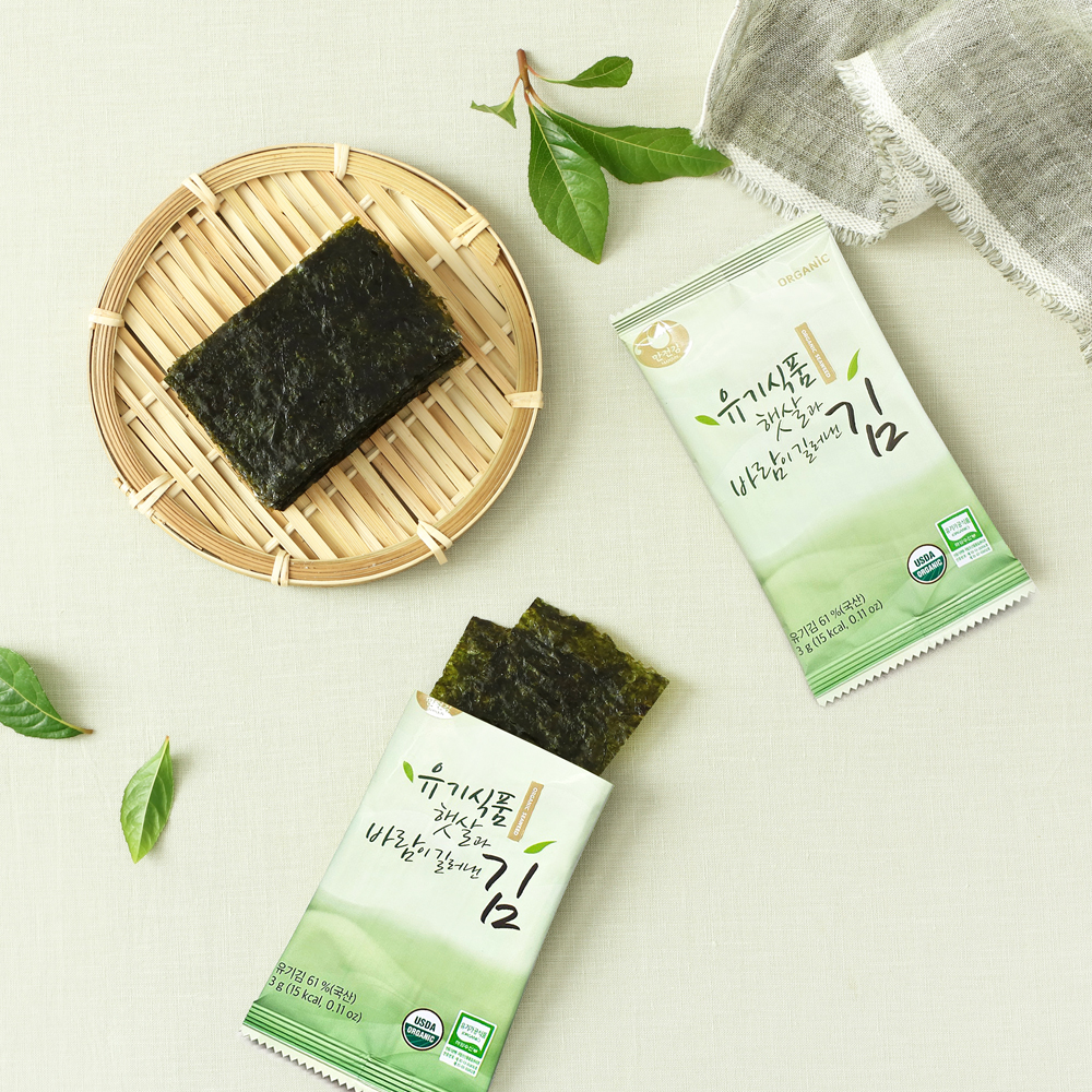 유기농 햇살과 바람이 길러낸김조미 도시락김 3g x 16봉