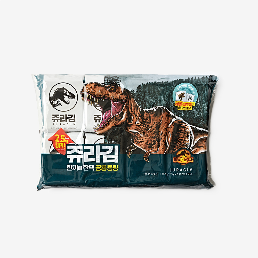 쥬라기월드 쥬라김 대용량팩12.5g x 8봉