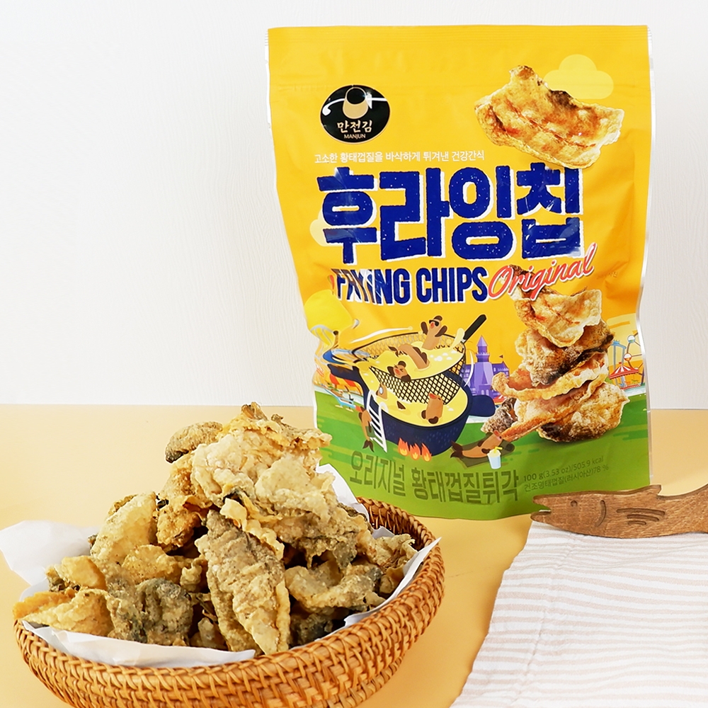 [대용량] 후라잉칩 오리지널황태껍질튀각 50g 1Box (30입)