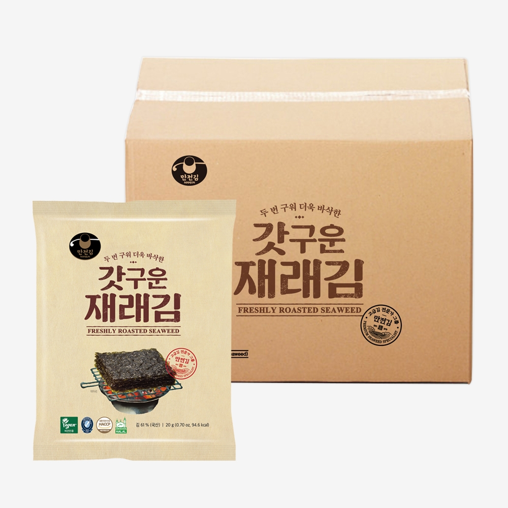 [대용량] 갓구운 재래김 전장20g x 5봉 1Box (20입)