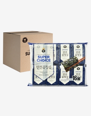 슈퍼초이스 만전곱창김 도시락김4g x 16봉 1Box (14입)