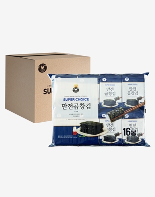 슈퍼초이스 만전곱창김 도시락김4g x 16봉 1Box (14입)
