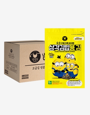 [대용량] 미니언즈 삼각김밥김 리필용 40매48g 1Box (15입)