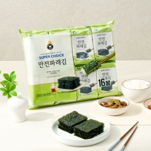 슈퍼초이스 만전파래김 도시락김4g x 16봉