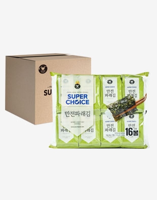 슈퍼초이스 만전파래김 도시락김4g x 16봉 1Box (14입)