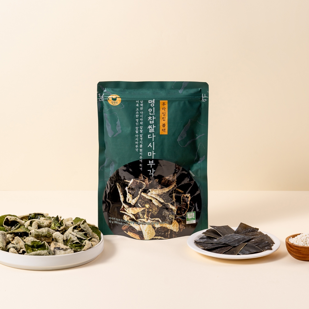 [특가] 후라잉칩 블랙명인 찹쌀 다시마부각 70g