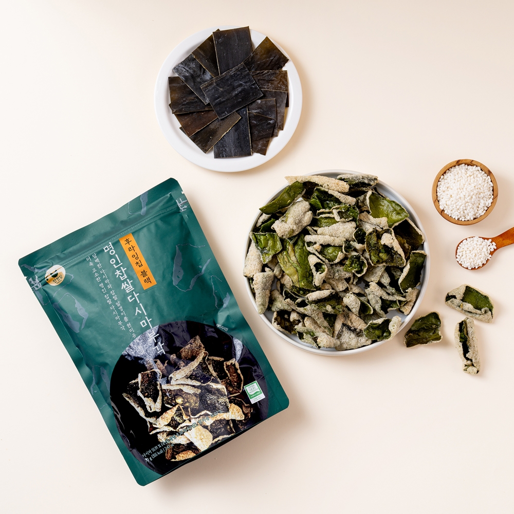 [특가] 후라잉칩 블랙명인 찹쌀 다시마부각 70g