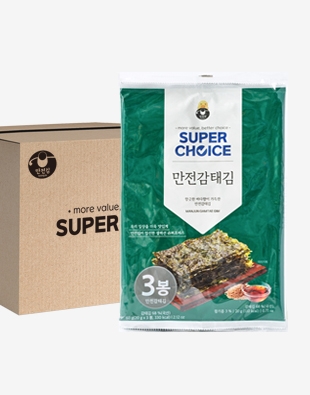[대용량] 슈퍼초이스 만전감태김조미 전장김 20g x 3봉 1BOX (14입)