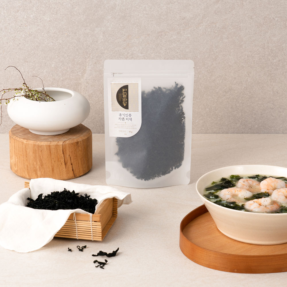 [반달바닿]유기인증 자른 미역 50g