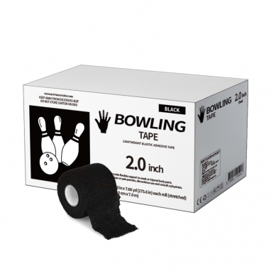 티에스 볼링 티어라이트 5cm X 7m 볼링 테이프 리프팅 손가락 테이핑 2인치 1박스(24롤) 블랙