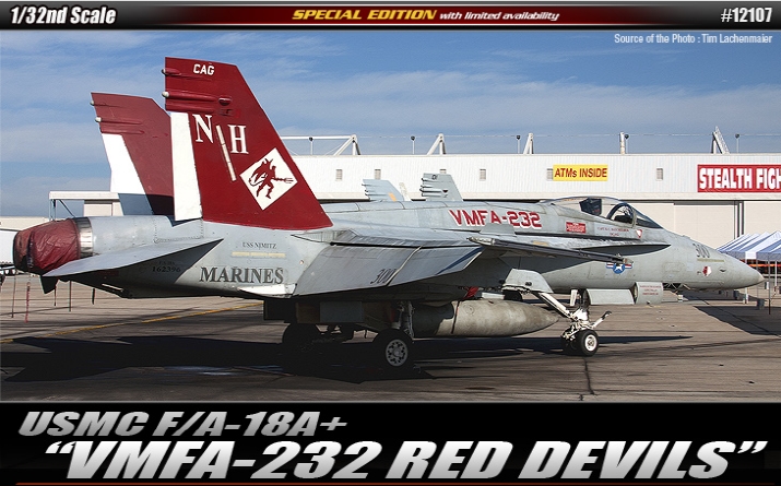 AC12107 1/32 USMC F/A-18A+ \"VMFA-232 Red Devils\"