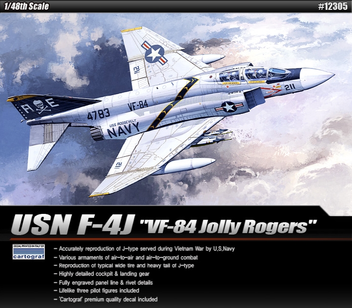 AC12305 1/48 USN F-4J VF-84 \"Jolly Rogers\"