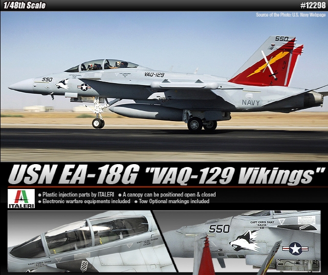 AC12298 1/48 미해군 EA-18G VAQ-129 "바이킹스"