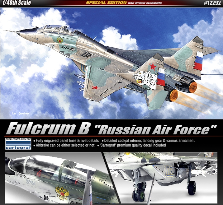 AC12292 1/48 Mig-29 Fulcrum-B "Russian Air Force"