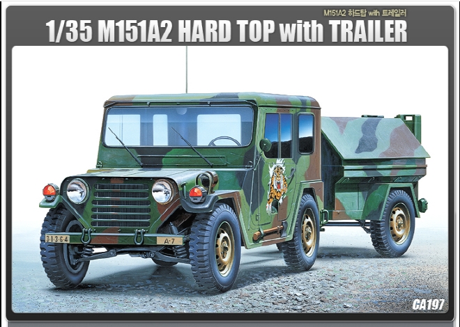 AC00197 1/35 M151A2 Hard Top w/Trailer