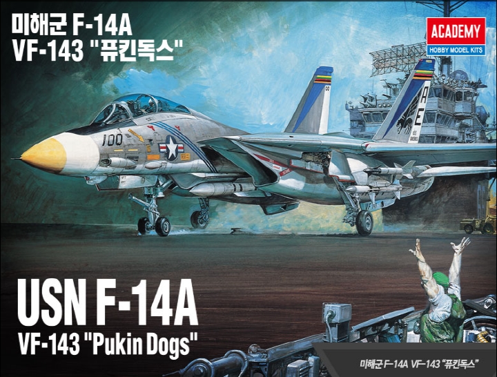 AC12563 1/72 USN F-14A VF-143 \"Pukin Dogs\"
