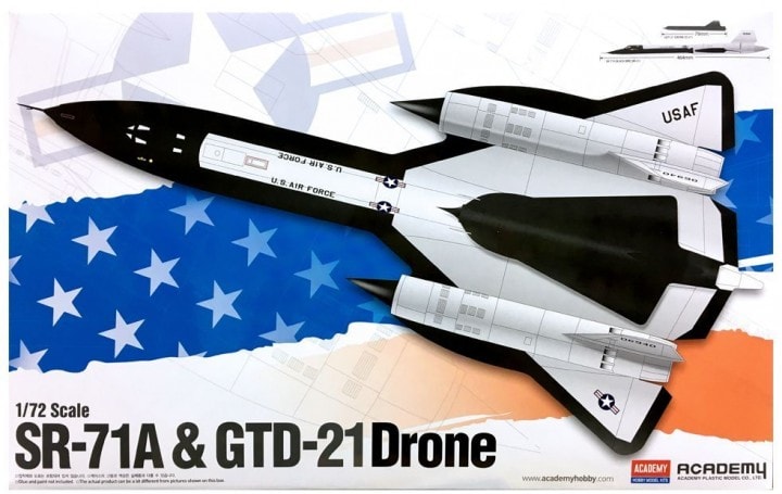 AC12503 1/72 SR-71A \"Black Bird\" & GTD-21 Drone