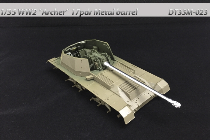 DT35M023 British \"Archer\" 17pdr metal barrel (for Tamiya)