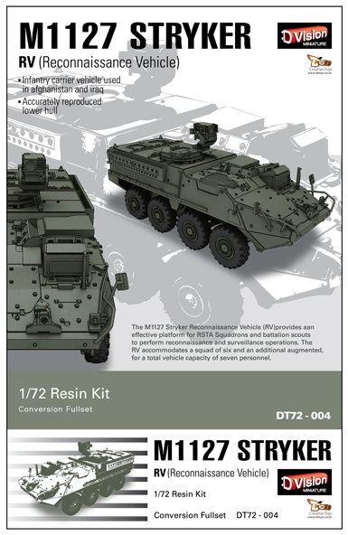 DT72004 1/72 M1127 stryker RV full conversion full set