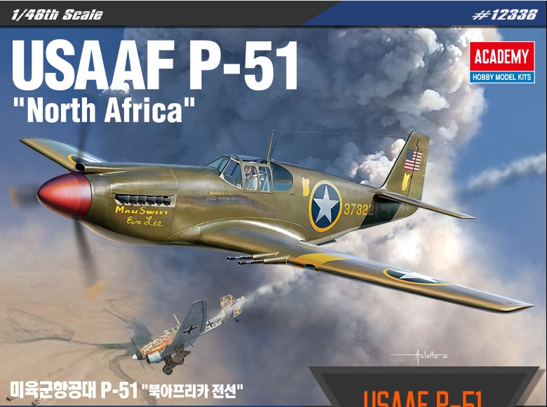 AC12338 1/48 미육군 항공대 P-51 "북아프리카"