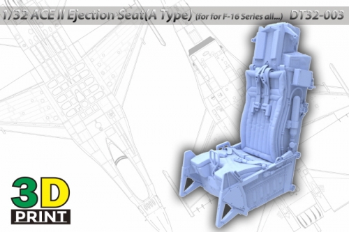 DT32003 1/32 ACE II Ejection Seat(A Type) for F-16 Series all