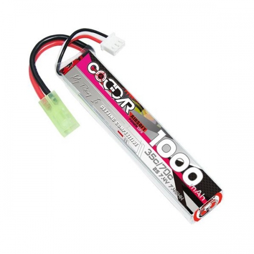 Li-Po 2셀 1000mAh 7.4V 35C(102*20*11.5(H)mm)_타미야짹