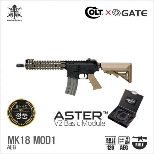 [VFC] 2024 MK18 MOD1(TAN) X GATE ASTER 전동건(블랙소염기)