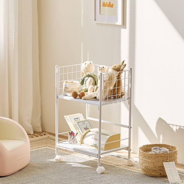 헤이즈 수납 트롤리이동식 빨래바구니 2size