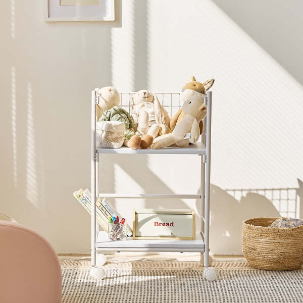 헤이즈 수납 트롤리이동식 빨래바구니 2size