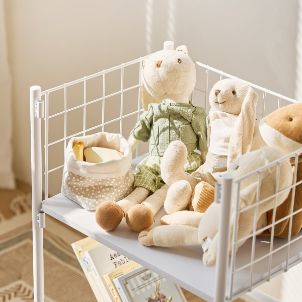 헤이즈 수납 트롤리이동식 빨래바구니 2size