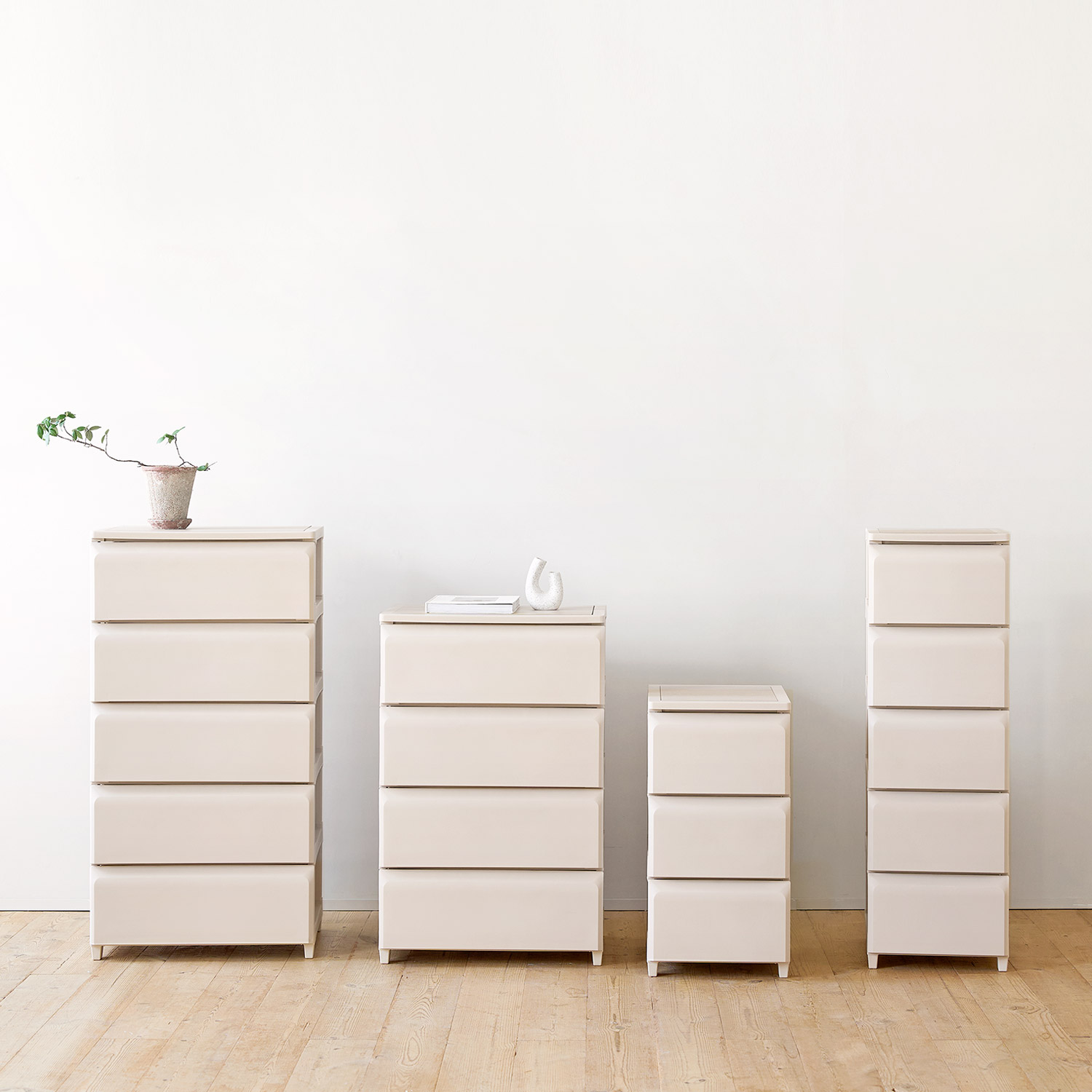 데일리 조립식 서랍장 수납 정리함 L 4단