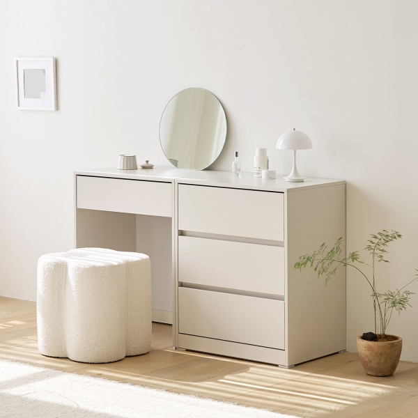 [한정수량]속깊은 마일드 화장대 서랍장 3type 600/800/1200