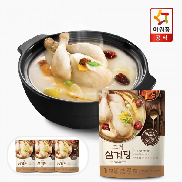 고려 삼계탕 800g x 3팩