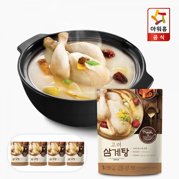 고려 삼계탕 800g x 4팩