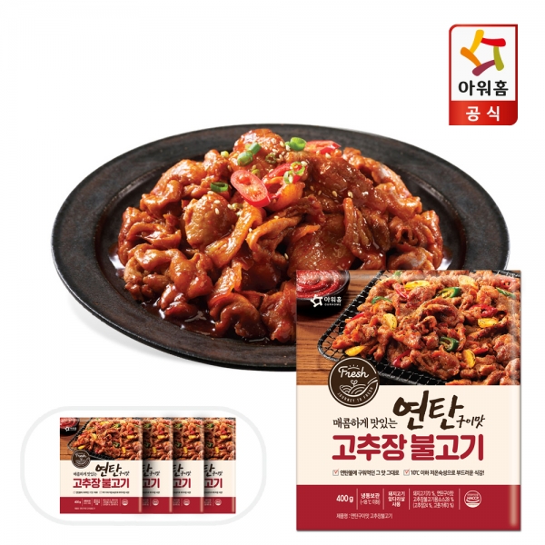 연탄구이맛 고추장불고기 400g x 4팩