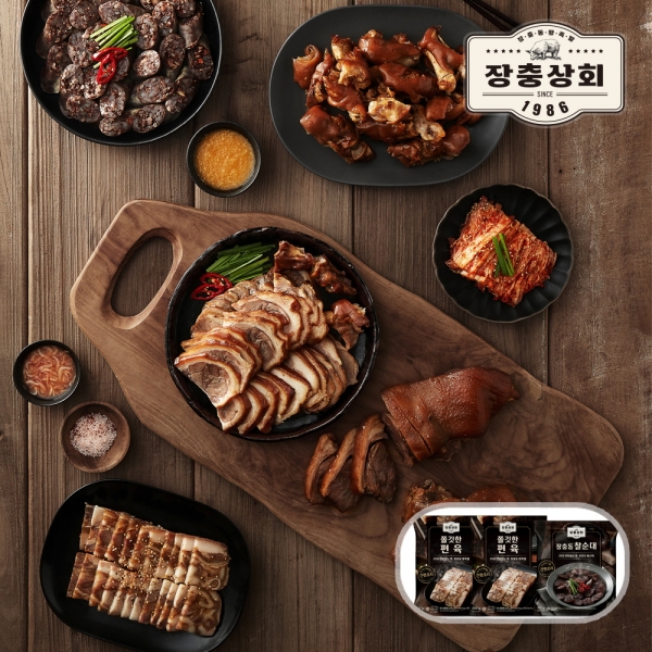 쫄깃한 편육 200g x 2팩 + 찰순대 500g x 1팩 (소스2종증정)